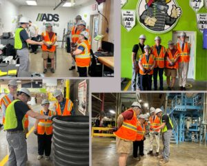Senator Hutchinson Alt Text Group of People Wearing Hard Hats and Safety Vests in Factory Setting